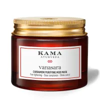 Очищающая грязевая маска с кардамоном, 50 мл, Кама Аюрведа; Vanasara Cardamom Purifying Mud Mask, 50 ml, Kama Ayurveda